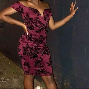 Elegant Black Floral Dress